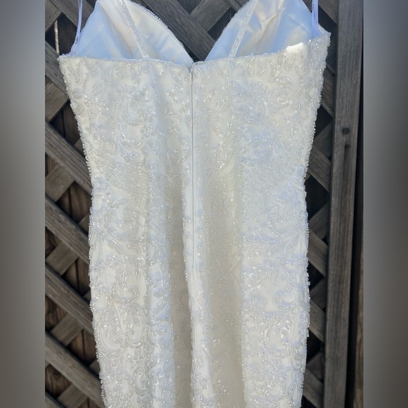 NWOT Dream Romance Beaded Tulle Trumpet Maxi Dress - Picture 7 of 14